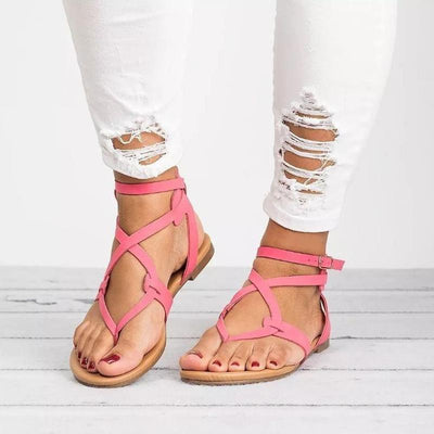 PU Sandalen mit verstellbarer Schnalle
