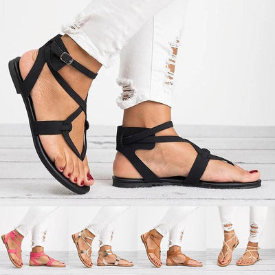 PU Sandalen mit verstellbarer Schnalle