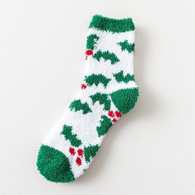 Frauen Weihnachten Plüsch Socken