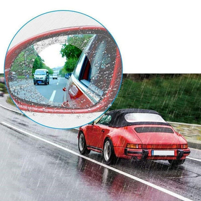 Auto Rückspiegel Schutzfolie, Regenfeste Folie, stark regendicht, Anti-Nebel, Klare Sicht-2St