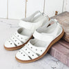 Damen Lässige LederSandalen Hohl Flache Schuhe