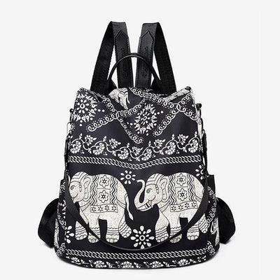 Böhmischer Elefant Nylon Rucksack