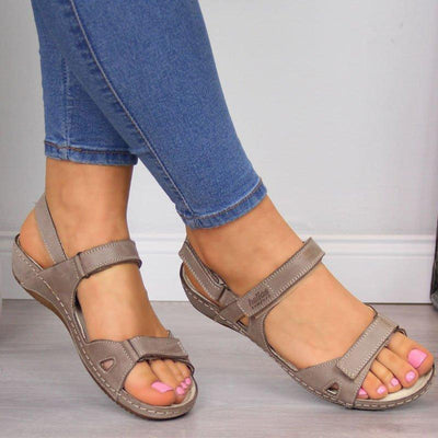 Damen Sandalen mit Klettverschluss