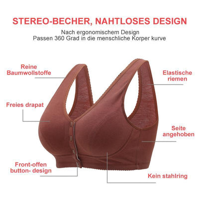 Sommer dünner BH mit vorderer Knöpfe, 2 Stücke