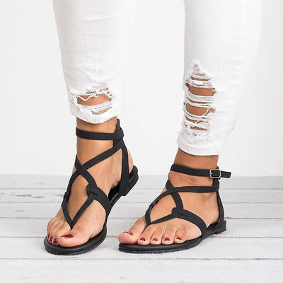 PU Sandalen mit verstellbarer Schnalle