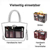 Frauen Tasche praktische Handtasche Geldbörse Nylon Dual Organizer Insert Cosmetic Lagerung