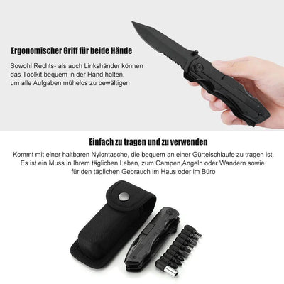 Praktischer multifunktionaler Klappmesser-Schraubendreher