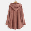 Damen Warme Kapuzenpullover mit Großer Tasche