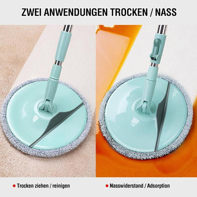 Rotierender Runder Mikrofaser-Flachmopp