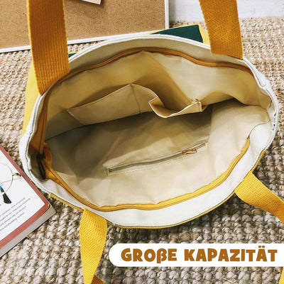 Leinwand Literarische Umhängetasche, Tragbare Handtasche