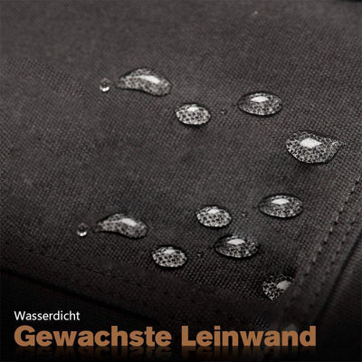 DOMOM Gewachste Leinwand Werkzeug Schürze mit Taschen