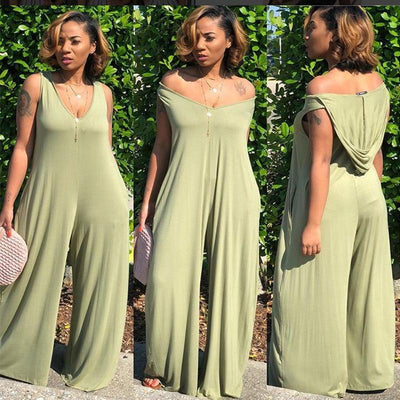 Lockerer Jumpsuit mit Kapuze
