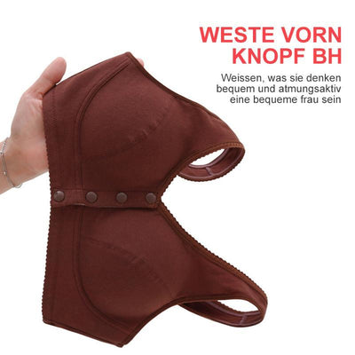 Sommer dünner BH mit vorderer Knöpfe, 2 Stücke