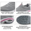 Damen Atmungsaktive Mesh Slip On Turnschuhe