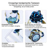 Handgemachte 3D Emaille Blumen Glas Kaffeetasse mit Löffel