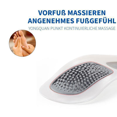 Fußorthesen korrigierende Einlegesohle mit anpassbaren Bogeneinsätze