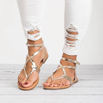 PU Sandalen mit verstellbarer Schnalle