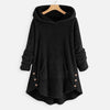 Damen Warme Kapuzenpullover mit Großer Tasche