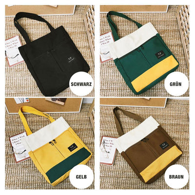 Leinwand Literarische Umhängetasche, Tragbare Handtasche
