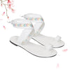 Böhmische flache Knöchelriemen Peep Toe Strand lässige Sandalen