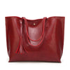 Modische Damen Tasche mit Quasten