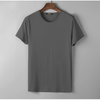 Herr Einfarbige T- Shirt mit Stretch-Rundhalsausschnitt