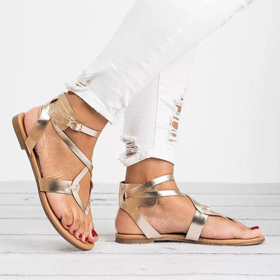 PU Sandalen mit verstellbarer Schnalle