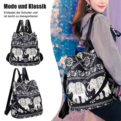 Böhmischer Elefant Nylon Rucksack