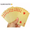 Luxus 24K Goldfolie Poker Spielkarten