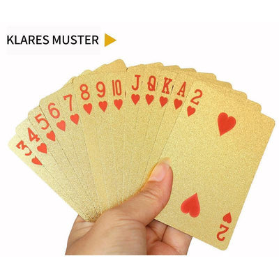 Luxus 24K Goldfolie Poker Spielkarten
