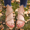 Sommer Diamant Blume Sandalen