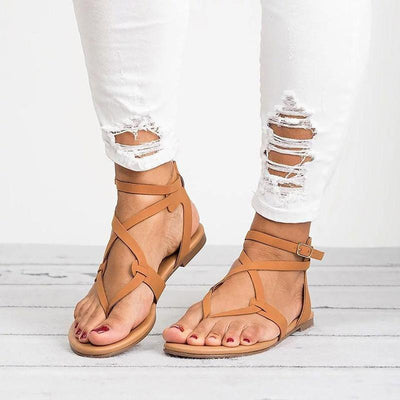 PU Sandalen mit verstellbarer Schnalle