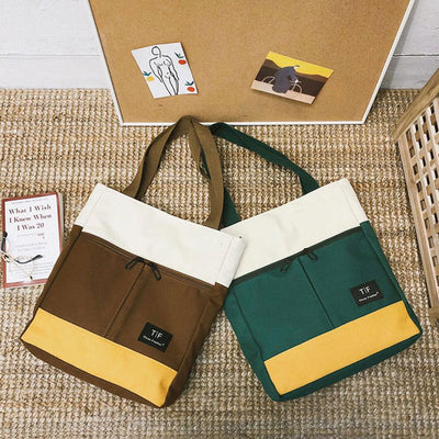 Leinwand Literarische Umhängetasche, Tragbare Handtasche