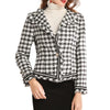 Damen Herbst Karo Mantel