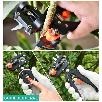 Gartenschere Veredelungsschere Set mit 2 Ersatzmesser