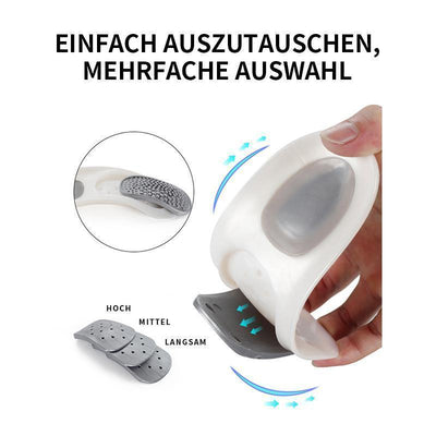Fußorthesen korrigierende Einlegesohle mit anpassbaren Bogeneinsätze