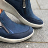 Lässige Mesh-Gewebte Turnschuhe mit Reißverschluss