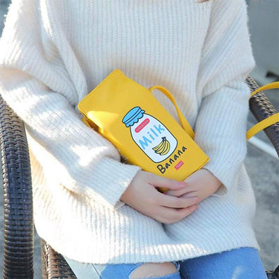 Süße Milchkarton Umhängetasche / Handytasche