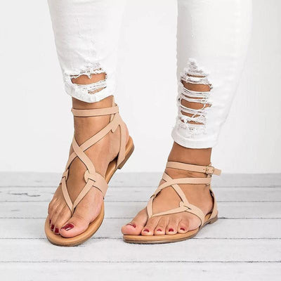 PU Sandalen mit verstellbarer Schnalle