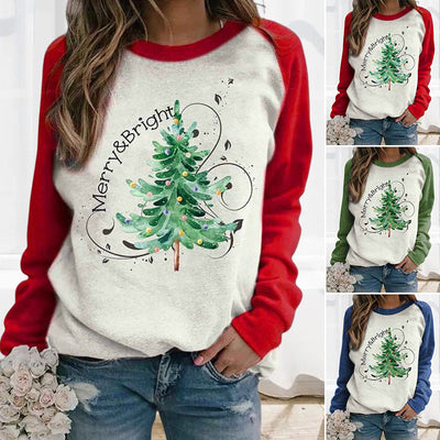 Lässiges Weihnachtsbaum-Sweatshirt