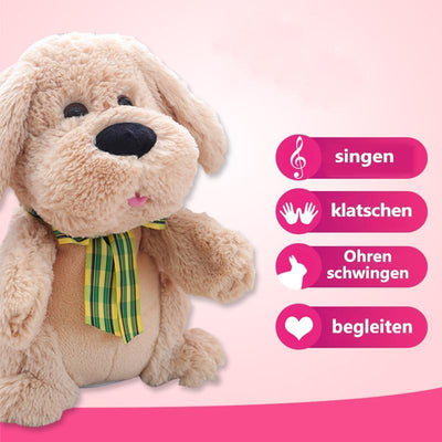 Der fröhliche klatschende Hund
